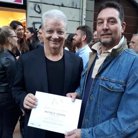 Michele Nomini con Iginio Massari al Panettone Day