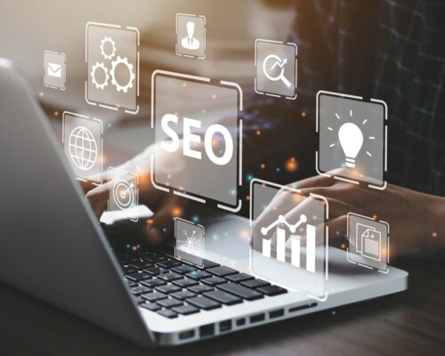 Businessman,Using,A,Computer,For,Analysis,Seo,Search,Engine,Optimization